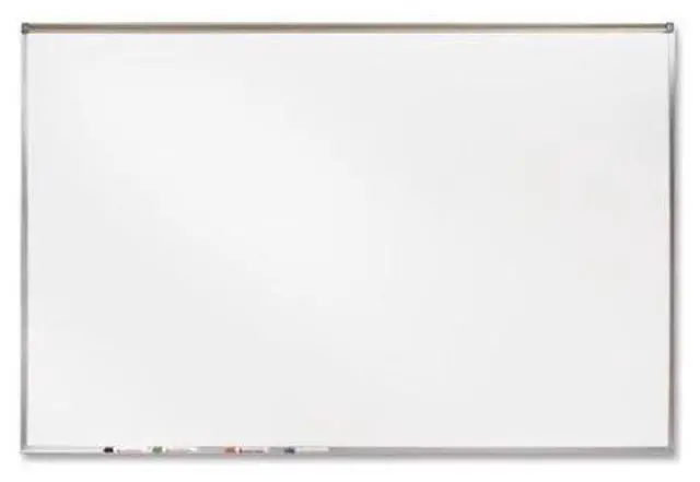 Alt view image 10 of 15 - Ghent 3' X 4' Feet Proma Porcelian Multimedia Boards Aluminum Framed Magnetic Projection / Markerboard With 1" Maprail