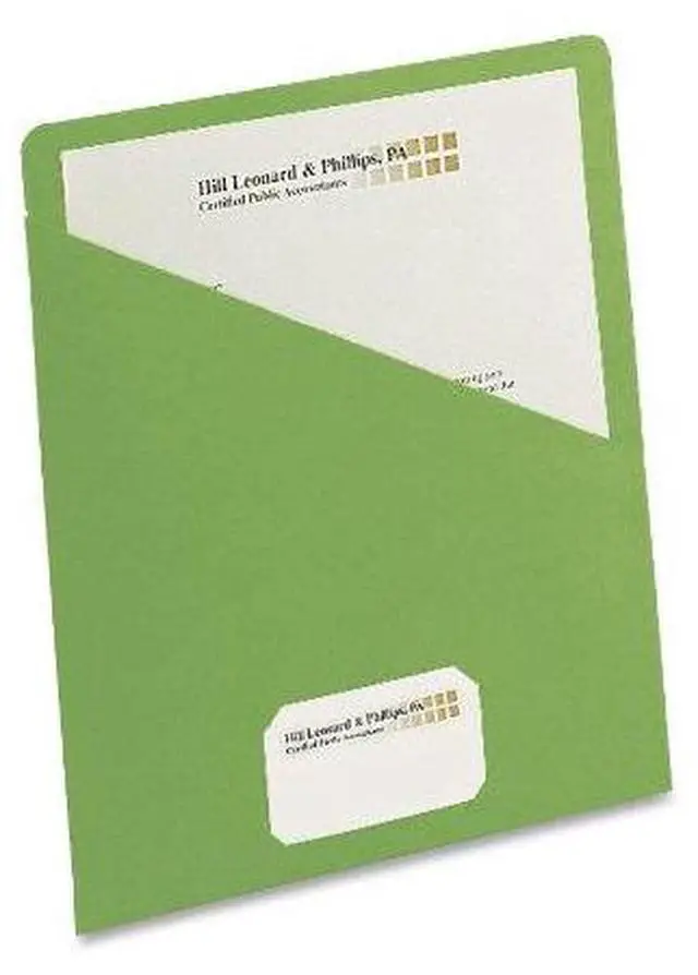 Alt view image 3 of 16 - Smead Slash Jacket 9-3/4"x11-1/2" 25/PK 11 Pt Green 75432