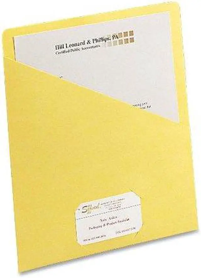 Main image of Smead Slash Jacket 9-3/4"x11-1/2" 25/PK 11 Pt Yellow 75434