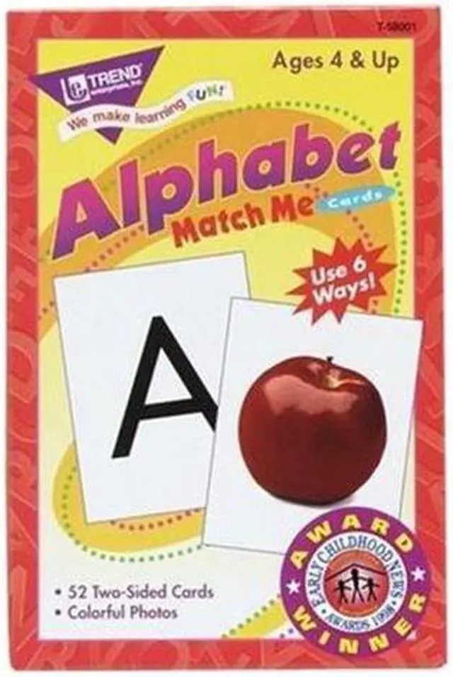 Main image of Trend Alphabet Match Me Flash Cards