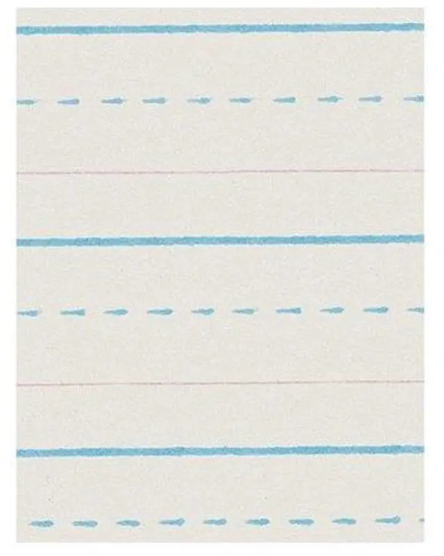 Alt view image 3 of 6 - Pacon ZP2612 Ruled Handwriting Paper 500 Sheet - 30 lb Basis Weight - Ruled - 8" x 10.50" - 500 / Pack - White Paper