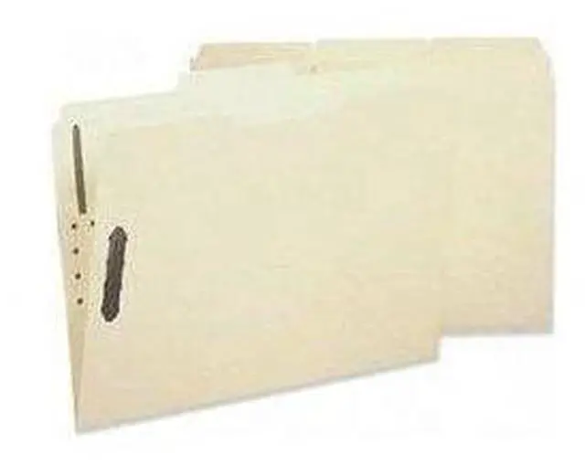 Main image of Sparco Fastener Fldr w/2-Ply Tab 1 Fstnr 1/3 Tab Ltr 50/BX MA SP17212