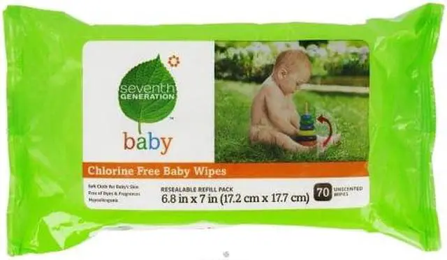 Alt view image 5 of 20 - Seventh Generation Baby Wipes - Free and Clear - 64 Count Diapers and Wipes