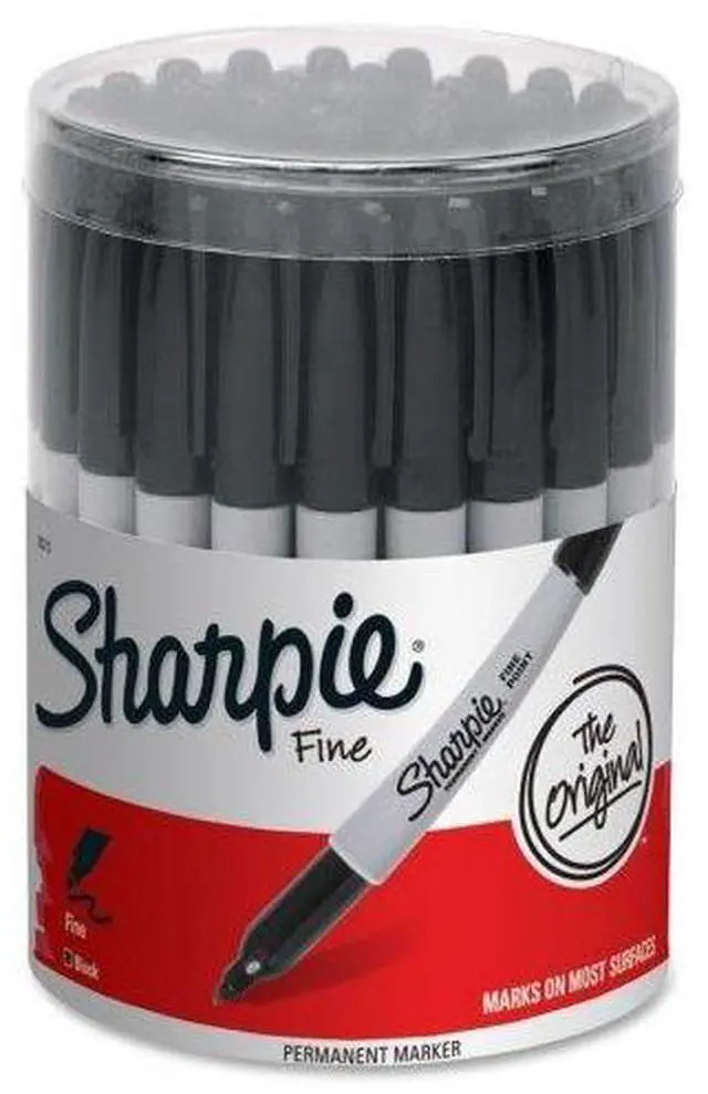 Alt view image 4 of 7 - Sharpie Marker Black Fine 36 Ct Canister 35010