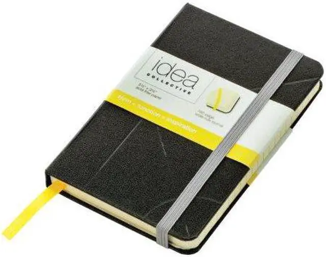 Alt view image 2 of 9 - Idea Collective Journal Hard Cover Side Bound 5 1/2 x 3 1/2 Black 96 Sheets