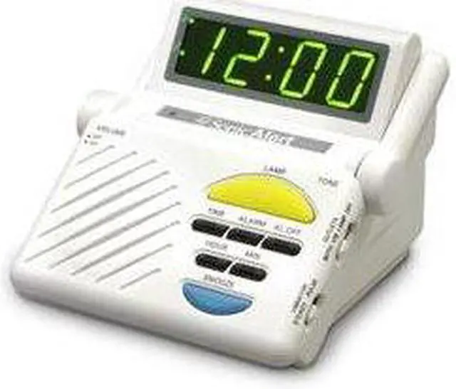 Alt view image 2 of 8 - Sonic Boom Alarm Clock with Plug Outlet for Lamp Built-In Receiver