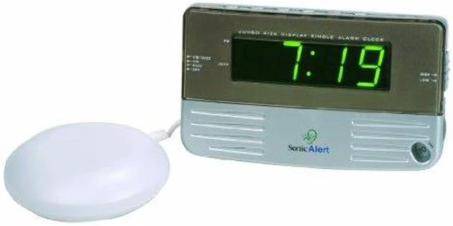 Alt view image 3 of 6 - SONIC BOMB SB200SSEU ALARM CLOCK W/ BED SHAKER