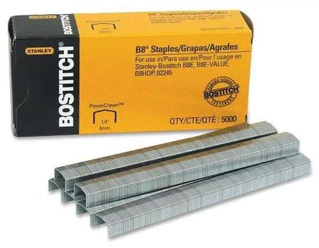 Main image of Amax Inc B8 Staples Chisel Point Use In B8 Line 1/2"W 1/4"L 5 000/BX STCR211514