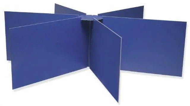 Alt view image 2 of 6 - Pacon Round Table Privacy Baord 48"x14" Blue 3788