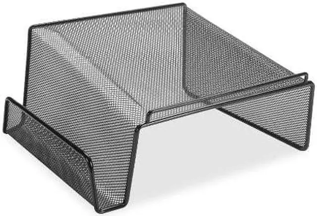 Alt view image 4 of 8 - Lorell Phone Stand Steel 11-1/8"x10-1/8"x5-1/4" Mesh/Black 84155