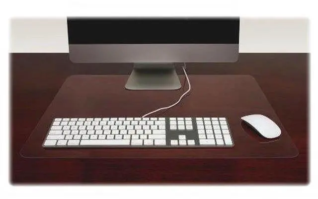 Alt view image 4 of 11 - Lorell Desk Pad Rectangular Non-glare 24"x19" Clear 39652