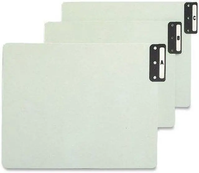 Alt view image 3 of 11 - Smead End Tab Guide Vertical A-Z/ST Letter Gray/Green 61676