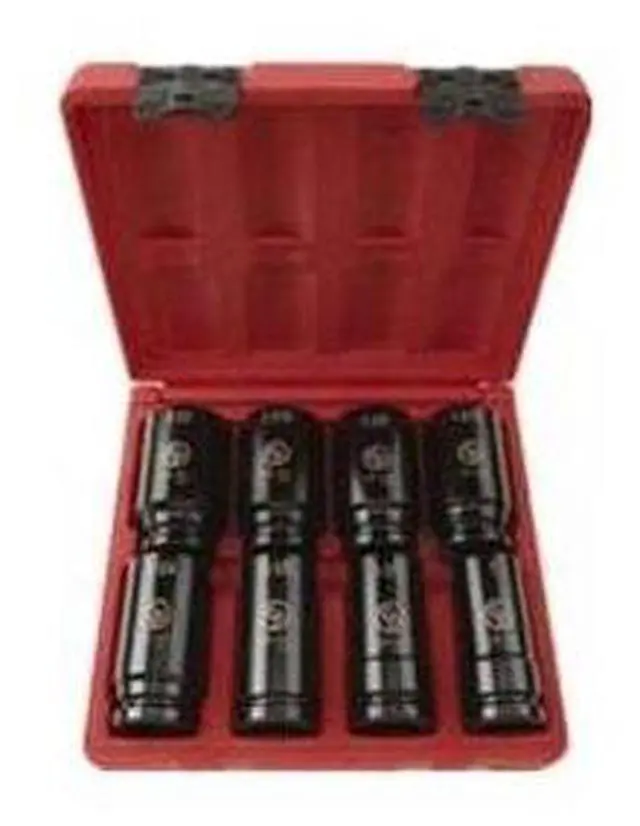 Alt view image 2 of 8 - Chicago Pneumatic S6008D 8 piece 3/4" Drive Impact Socket Deep Set