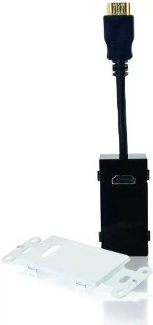 Main image of C2G HDMI Pass Through Wall Plate - White