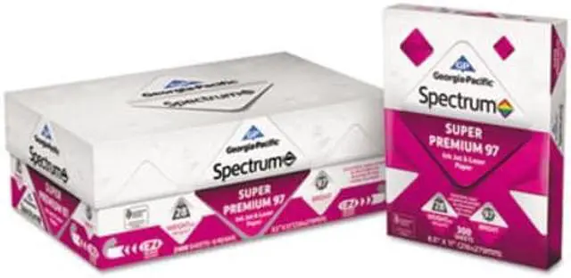 Alt view image 3 of 5 - Georgia Pacific Spectrum Super Premium Bright Inkjet/Laser Paper, 28lb, 8-1/2 x 11, 300 Sht/Ream