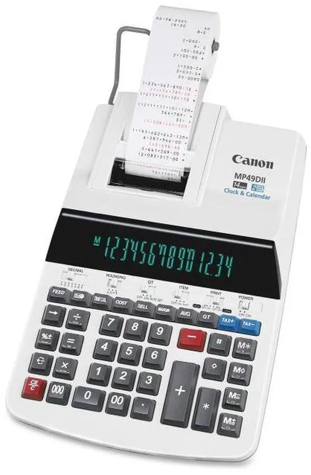 Alt view image 3 of 9 - CANON 8708B001 MP49DII GB Desktop Printing Calculator