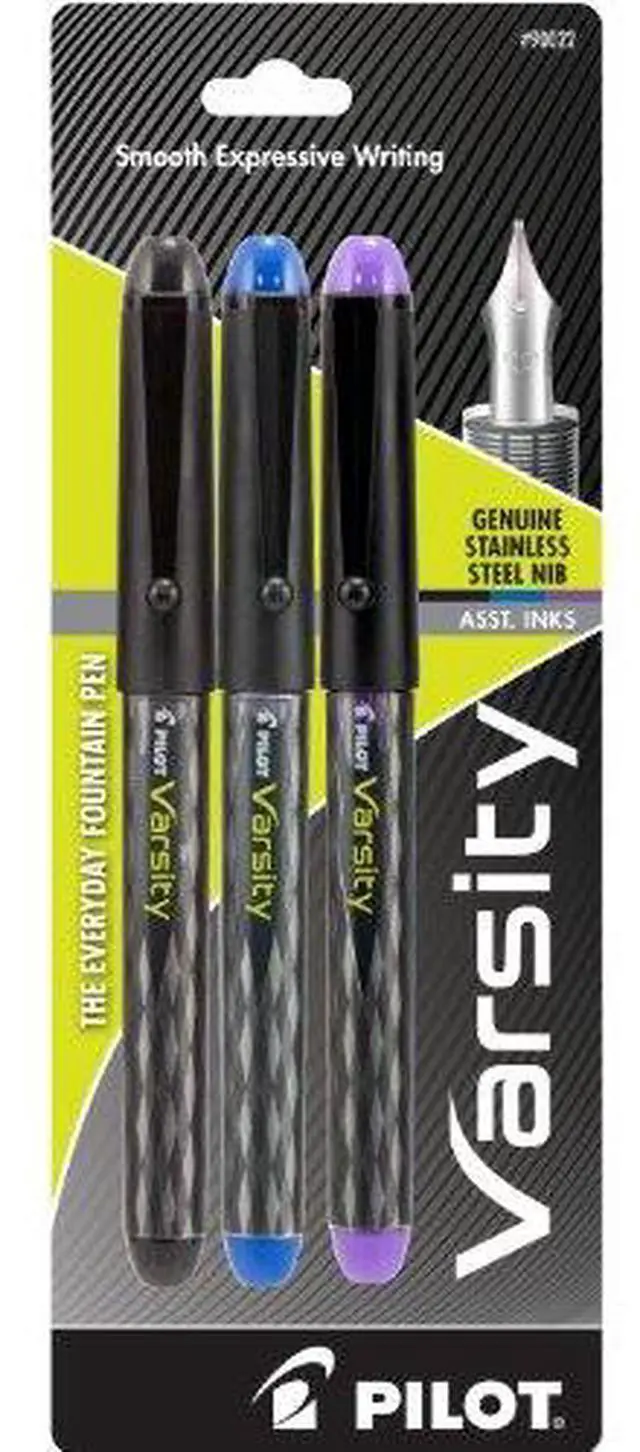 Alt view image 3 of 9 - Pilot Fountain Pen Liquid Ink Disposable Medium 3/PK AST 90022
