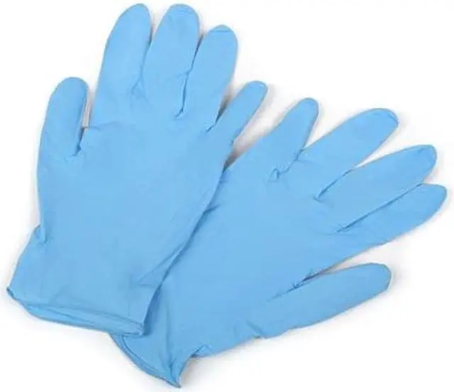 Alt view image 5 of 7 - CURAD Nitrile Exam Gloves,Blue,Large - 150 Each