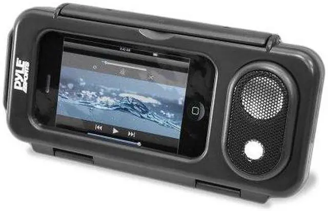 Alt view image 9 of 10 - Surf Sound Play Universal Waterproof iPod, iPhone4 & iPhone5 MP3 Player & Smartphone Portable Speaker & Case (Color Black)