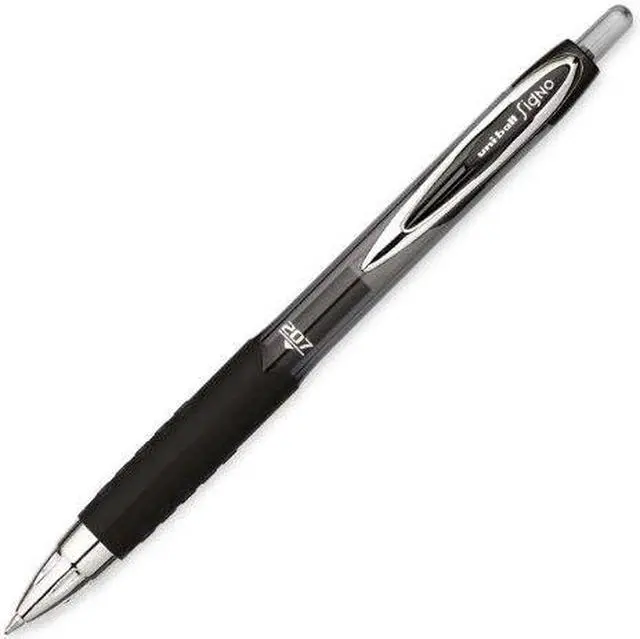 Alt view image 7 of 11 - Uni-Ball Signo 207 Gel Medium Pen Point Type - 0.7 mm Pen Point Size - Black Ink