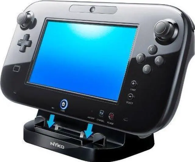 Alt view image 7 of 8 - Nyko Power Stand (Black) - Angled charging dock for Wii U GamePad