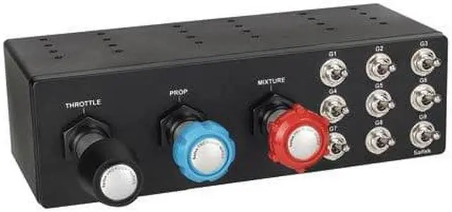 Alt view image 8 of 13 - Saitek PRO Flight TPM System - Throttle/Prop/Mixture Axis