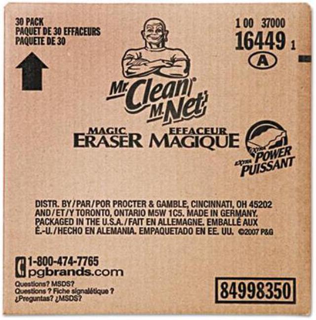 Magic Eraser Extra Durable, 4.6 x 2.4, 0.7 Thick, White, 30/Carton