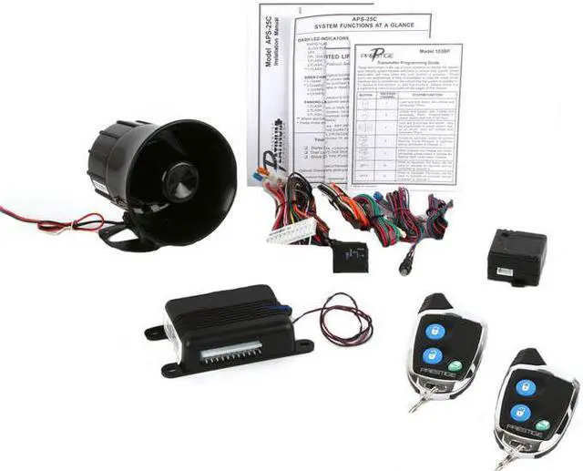 Alt view image 5 of 15 - Audiovox APS25 Car Alarm Vehicle Security System