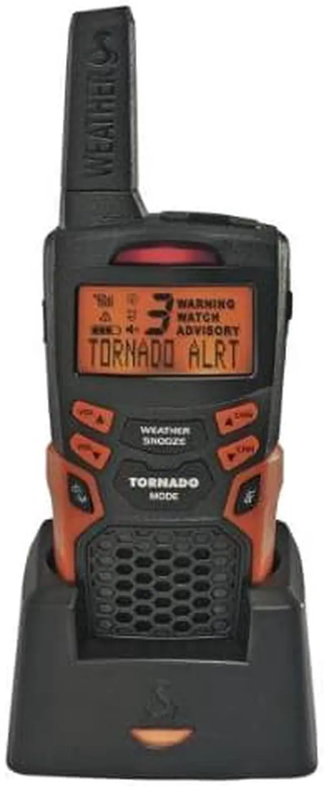 Alt view image 10 of 13 - Cobra Electronics CWR 200 Weather and Emergency Alert Radio, Orange