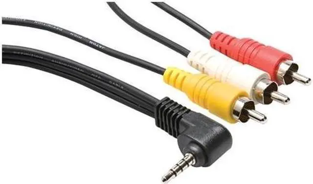 Alt view image 3 of 11 - Hosa C3M-105 Camcorder AV Cable 5-Feet