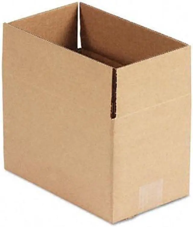 Alt view image 3 of 9 - Corrugated Kraft Fixed-Depth Shipping Carton, 6W X 10L X 6H, Brown, 25