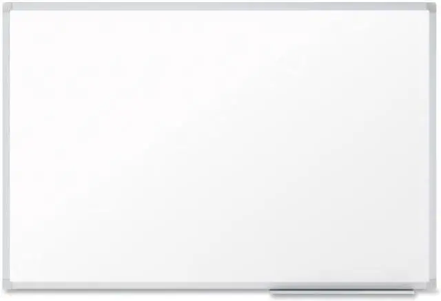 Alt view image 4 of 8 - Mead Basic Dry-Erase Board - 96.6" (8.1 ft) Width x 48.6" (4.1 ft) Height - White Melamine Surface - Silver Aluminum Frame - 1 Each
