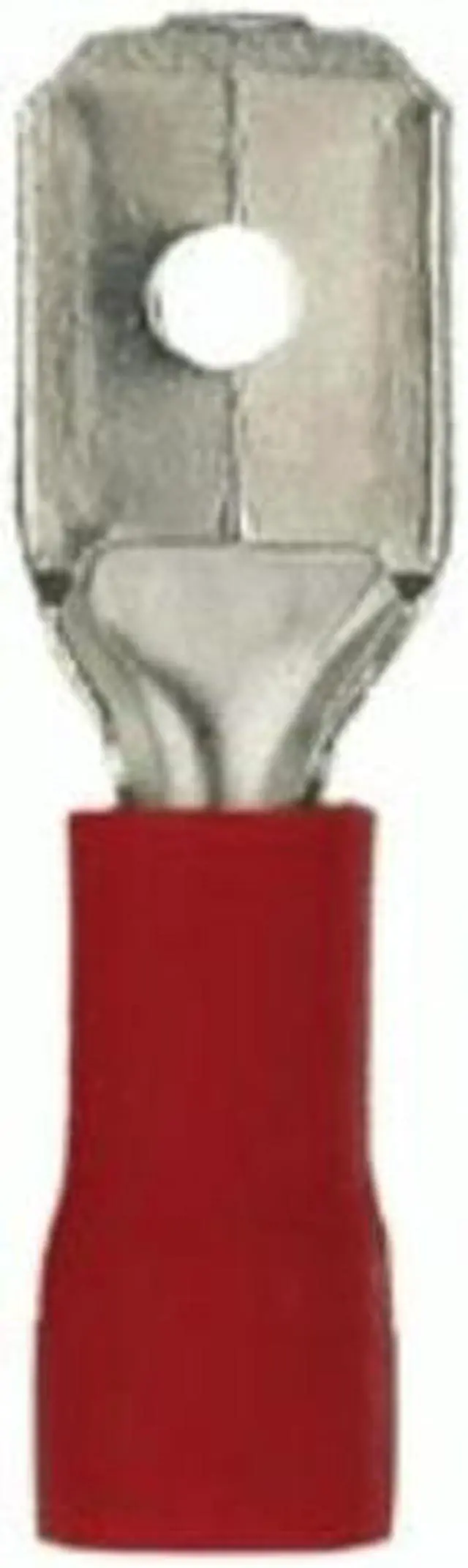 Alt view image 2 of 5 - Install Bay RVMD250 Red Vinyl 22-18 Gauge .250 Male Quick Disconnect (100/pack)