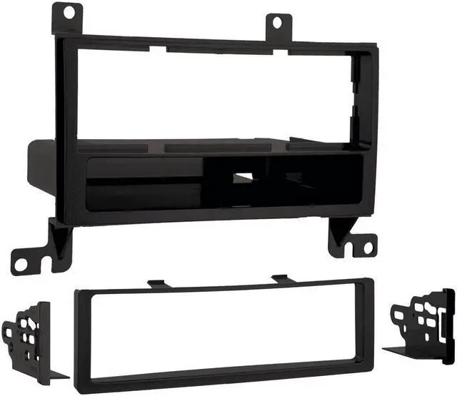 Main image of Metra 99-7325S Silver Single DIN Stereo Dash Kit for 2007-2012 Hyundai Santa Fe
