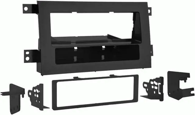 Alt view image 3 of 10 - 2005-2009 Honda Ridgeline Single DIN Turbo Install Kit - Gray
