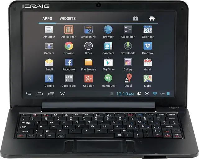 Main image of Craig Electronics Laptop 4GB Flash SSD 9.0" Android 4.2 (Upgradable to 4.4) CLP288