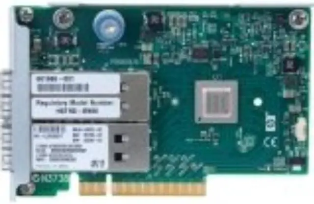 Alt view image 2 of 6 - HP InfiniBand QDR/EN 10Gb Dual Port 544FLR-QSFP Adapter