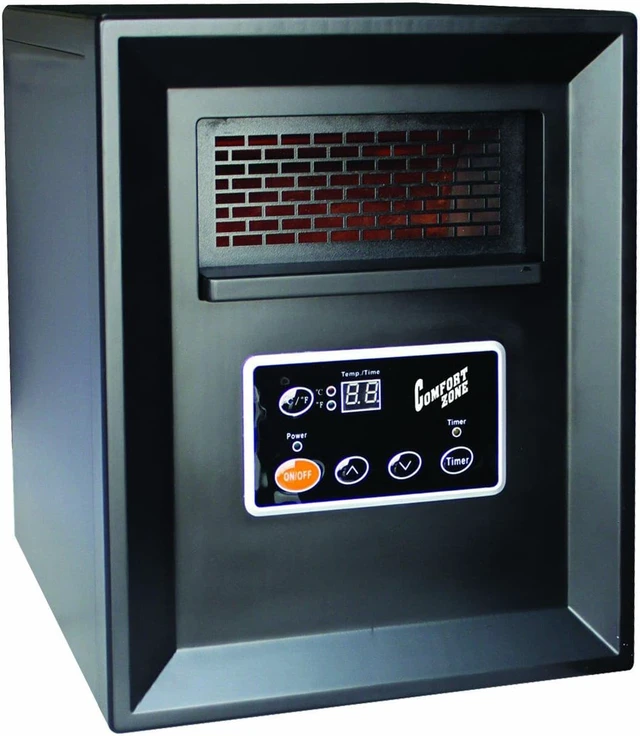 Comfort Zone 1500-Watt Electric Quartz Infrared Radiant, 45% OFF