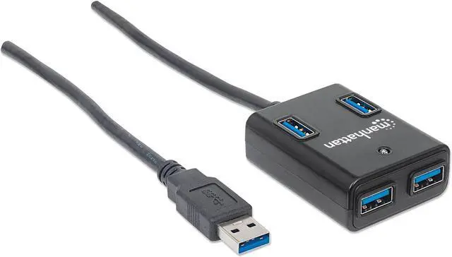Alt view image 2 of 14 - MANHATTAN 162296 SuperSpeed USB 3.0 Hub