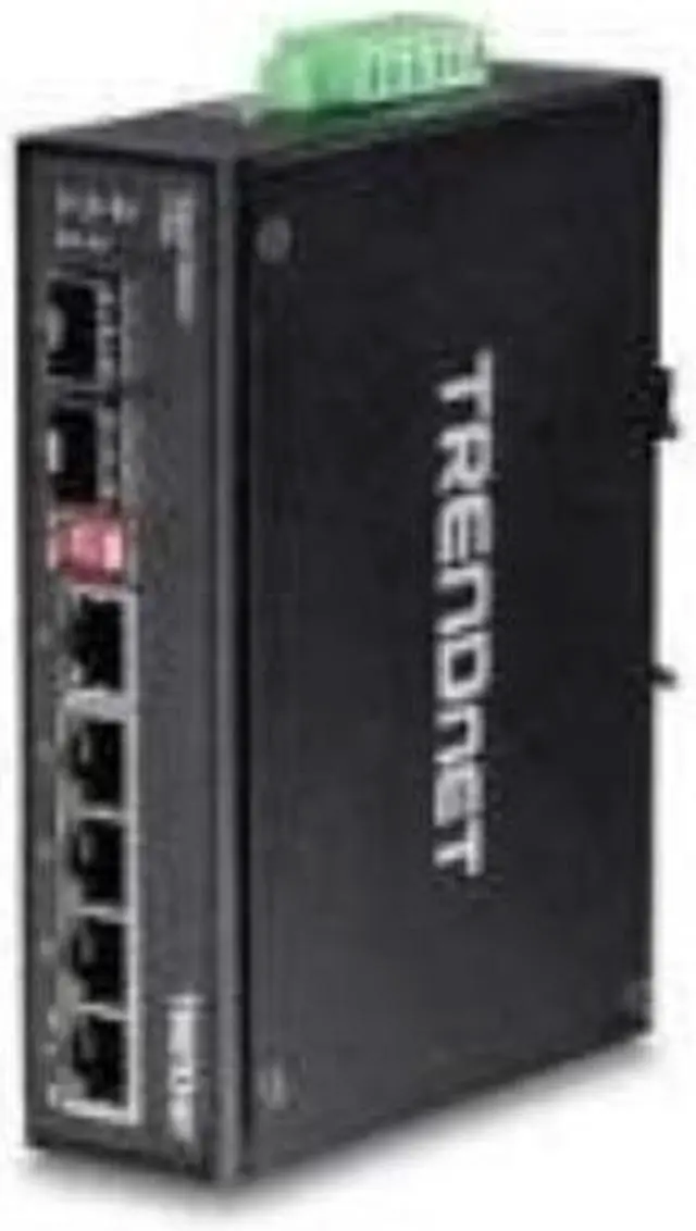 Alt view image 2 of 19 - TRENDnet 7-Port Industrial Gigabit DIN-Rail Switch, TI-G62, 5 x Gigabit Ports, 2 x Gigabit SFP Ports, IP50 Weather Rated, 14Gbps, NDAA TAA Compliant, Lifetime Protection