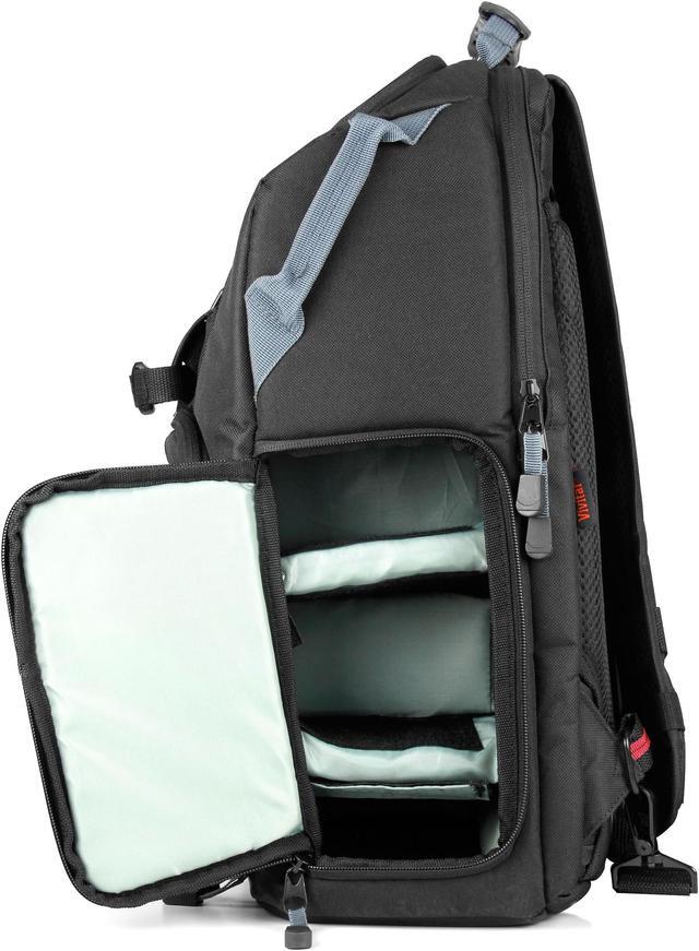 Alt view image 12 of 19 - Vivitar DKS-18 Photo/SLR/Laptop Sling Backpack - Black