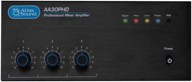 Main image of Atlas Sound - AA30PHD - 30W 3 Input Mixer Amplifier