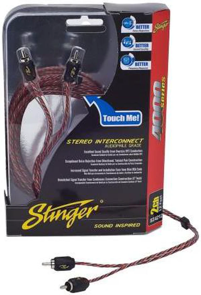 Alt view image 2 of 6 - Stinger 6 Foot 4000 Series Professional 2 Channel RCA Interconnects