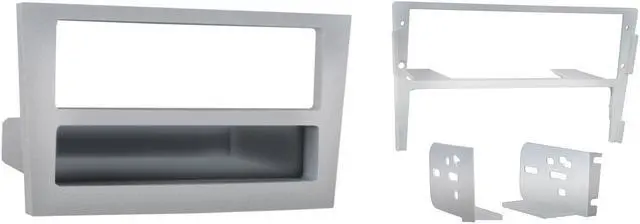 Alt view image 2 of 5 - Metra 99-3107S 2008 Saturn Astra 1-DIN Radio Installation Turbo Kit with Pocket - Silver (1 Each)