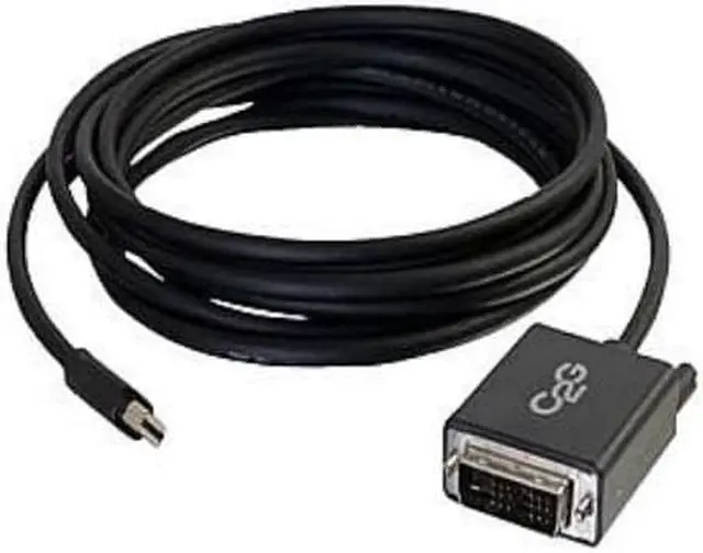 Alt view image 2 of 9 - C2G 54335 C2G 6ft Mini DisplayPort Male to Single Link DVI-D Male Adapter Cable - Black - DisplayPort/DVI-D for Monitor, Notebook, Tablet - 6 ft - 1 x Mini DisplayPort Male Digital Audio/Video - 1 x