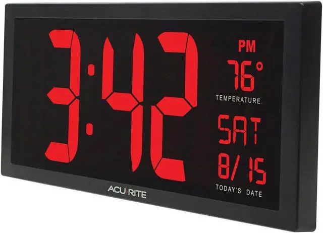 Alt view image 3 of 12 - CHANEY INSTRUMENTS 75127 AcuRite Digit 14.5 Wall Clock
