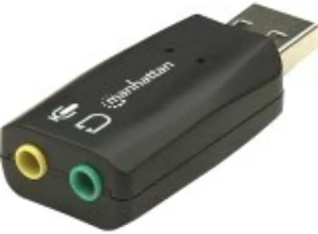 Alt view image 7 of 20 - MANHATTAN HI-SPEED USB 2.0 3-D SOUND ADAPTER IMPROVES AUDIO ACCESS AND PERFORMAN