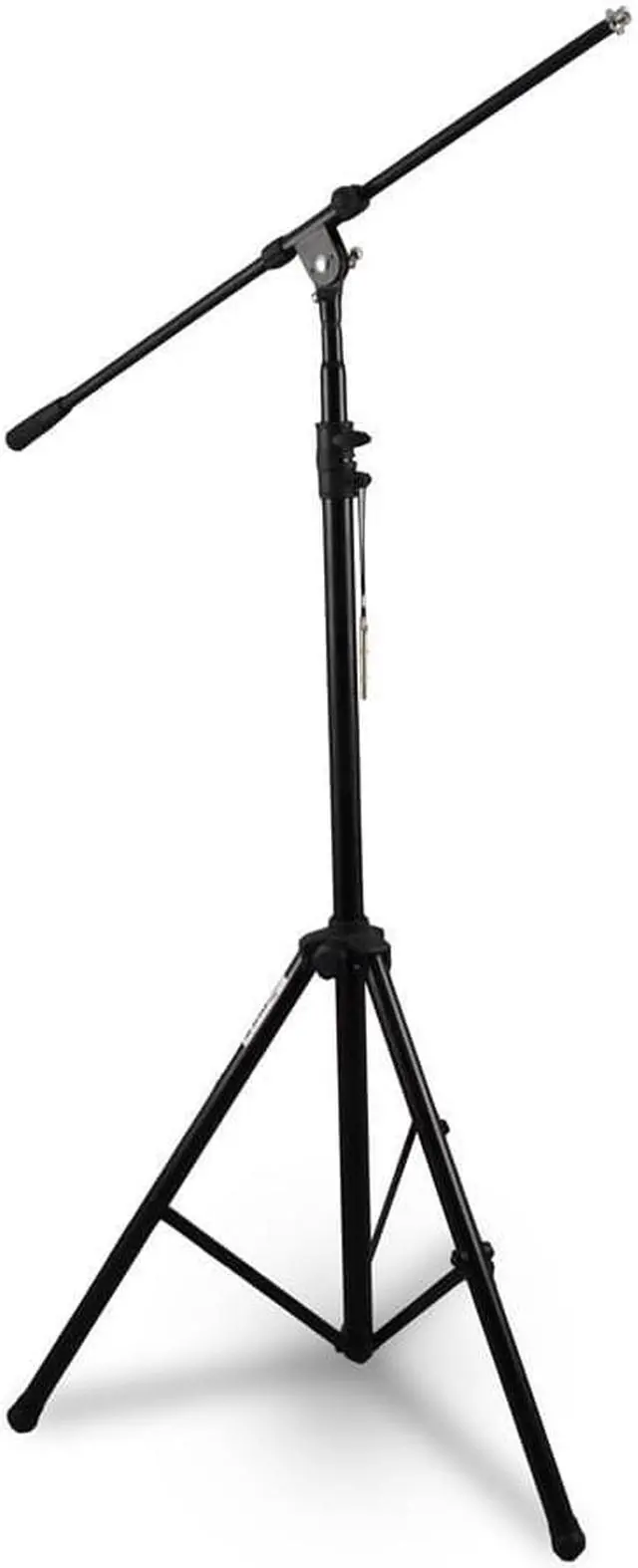 Alt view image 2 of 3 - Heavy-Duty Tripod Boom Microphone Mic Stand, Height Adjustable, Boom Extendable