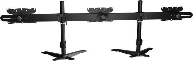 Alt view image 3 of 5 - Triple Monitor Mount Stand for up to 32 inch Monitors. Also ideal for 26, 27, 28, 29, 30 and 32 inch monitors.