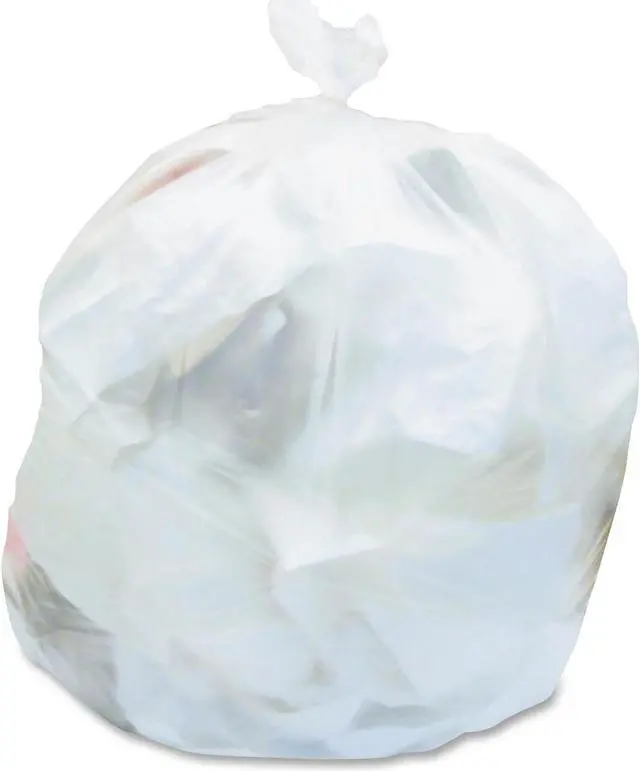 Main image of Low-Density Can Liners 10 gal 0.35 mil 24" x 23" Clear Flat Pack 1000/Carton D4823RC